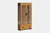 Metro 2 Door Display Cabinet - Ash