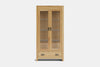 Metro 2 Door Display Cabinet - Ash