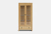 Metro 2 Door Display Cabinet - Ash