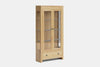 Metro 2 Door Display Cabinet - Ash