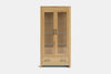 Metro 2 Door Display Cabinet - Ash