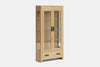 Metro 2 Door Display Cabinet - Ash