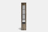 Metro 2 Door Display Cabinet - Ash