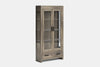 Metro 2 Door Display Cabinet - Ash