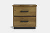 Neo 2 Drawer Bedside Table