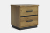 Neo 2 Drawer Bedside Table