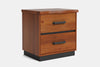 Neo 2 Drawer Bedside Table