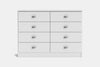 Northville 8 Drawer Lowboy