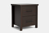 Portland 2 Drawer Bedside Table