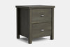 Portland 2 Drawer Bedside Table