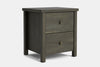 Portland 2 Drawer Bedside Table