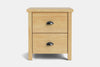 Portland 2 Drawer Bedside Table