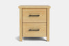 Portland 2 Drawer Bedside Table