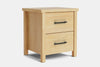 Portland 2 Drawer Bedside Table