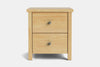 Portland 2 Drawer Bedside Table