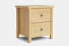 Portland 2 Drawer Bedside Table