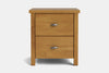 Portland 2 Drawer Bedside Table