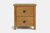 Portland 2 Drawer Bedside Table