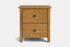 Portland 2 Drawer Bedside Table