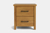 Portland 2 Drawer Bedside Table