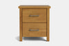 Portland 2 Drawer Bedside Table