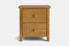Portland 2 Drawer Bedside Table