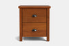 Portland 2 Drawer Bedside Table