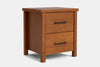 Portland 2 Drawer Bedside Table