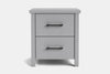 Portland 2 Drawer Bedside Table