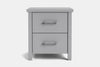 Portland 2 Drawer Bedside Table