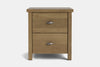 Portland 2 Drawer Bedside Table