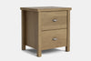 Portland 2 Drawer Bedside Table