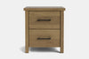 Portland 2 Drawer Bedside Table