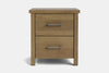 Portland 2 Drawer Bedside Table