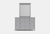 Portland 6 Drawer Dresser & Mirror