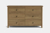 Portland 6 Drawer Lowboy