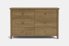 Portland 6 Drawer Lowboy