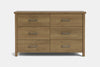 Portland 6 Drawer Lowboy