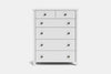 Tillsdale 6 Drawer Tallboy