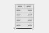 Tillsdale 6 Drawer Tallboy