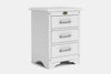 Villager 3 Drawer Bedside Table