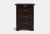 Villager 3 Drawer Bedside Table