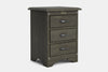 Villager 3 Drawer Bedside Table