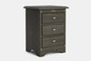 Villager 3 Drawer Bedside Table