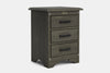 Villager 3 Drawer Bedside Table