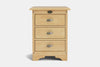 Villager 3 Drawer Bedside Table