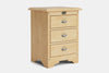 Villager 3 Drawer Bedside Table