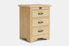 Villager 3 Drawer Bedside Table
