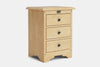 Villager 3 Drawer Bedside Table
