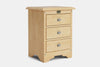 Villager 3 Drawer Bedside Table